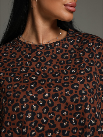 Женская футболка Ирбис / Шоколад