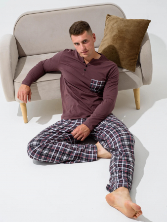 Мужская пижама "Горец" 1097-К / Коричневый