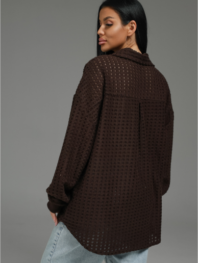 Женская рубашка Стелла / Шоколад