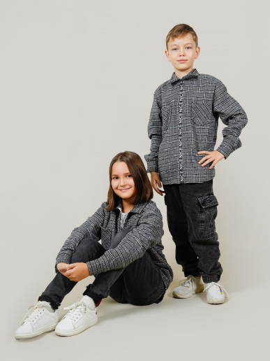 Рубашка детская РилТок / серый
