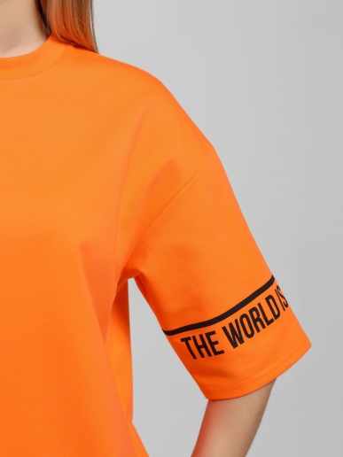 Женская футболка Терри-2 / оранжевая