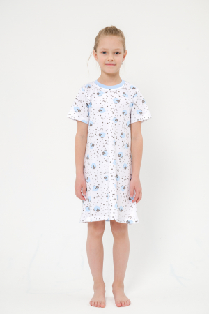 Ночная сорочка подростковая Ласка / овечки голубой