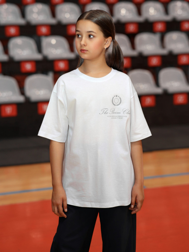 Футболка для девочки Успех-7 / белый