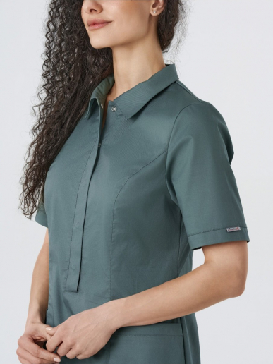 Платье медицинское женское 235.0 / Темный хаки