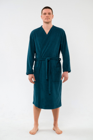 Халат мужской из махры Ренат / Изумруд