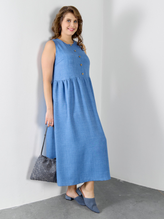 Женское платье "Женский каприз-1" / синий