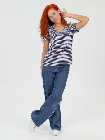 Женская футболка Лимона / Темно-синий