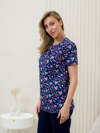 Рубашка медицинская женская М-281(ST14) Элит-145 / Стрейч