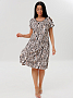 Женское платье Пл-82(К) / Бежевый (зебра)
