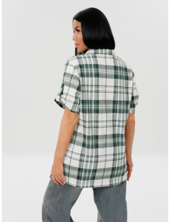 Женская туника Т-221(К) / Зеленый (клетка)