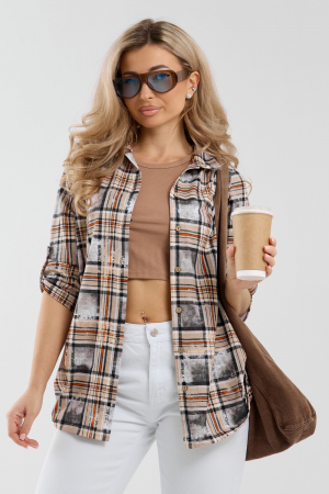 Женская рубашка 36989 / оранжевый