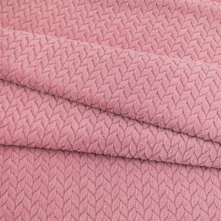 Покрывало Happy Family велсофт зигзаг г/к №21 Брусничный