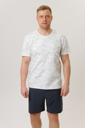 Мужской костюм с шортами 2268 / Серый