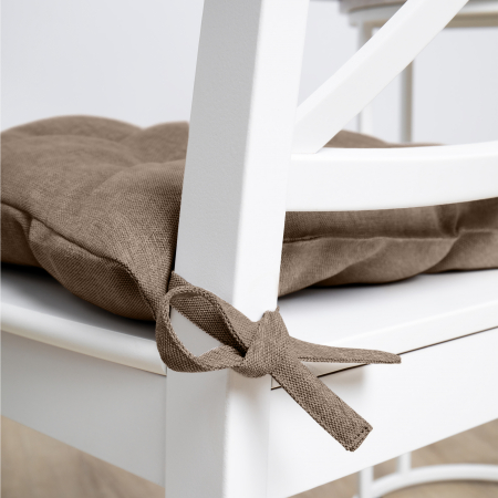 Подушка для стула "Волшебная Ночь" с тафтингом 40/40 Какао