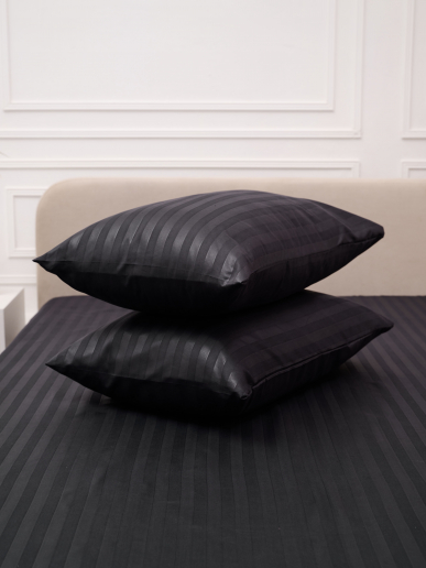 Постельное белье микрофибра-страйп / Графит