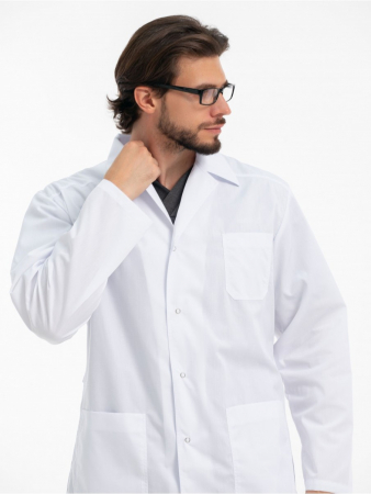 Халат медицинский мужской 65.0 / Белый