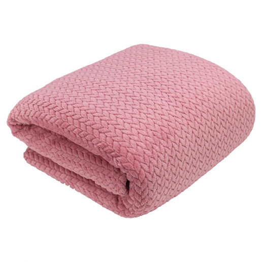 Покрывало Happy Family велсофт зигзаг г/к №21 Брусничный