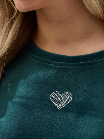 Женский костюм "Бархат" 2406-В / Изумрудный