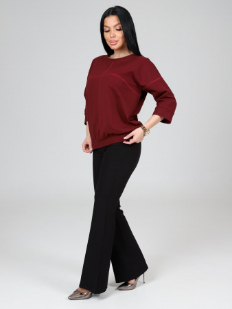 Женский свитшот Николет / бордовый