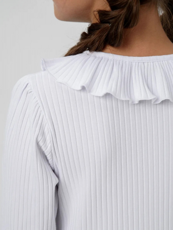 Детский джемпер "Дина" длинный рукав / Белый