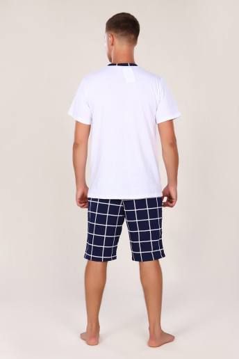 Мужской костюм Oazis 800 / Белый с темно-синим