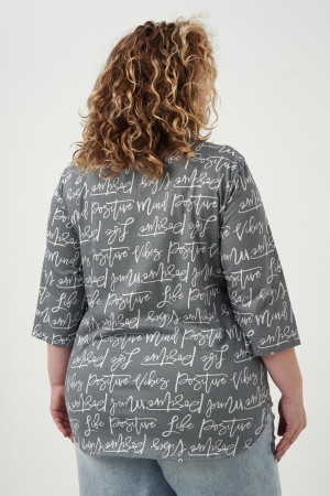 Женская рубашка 83605 / серый