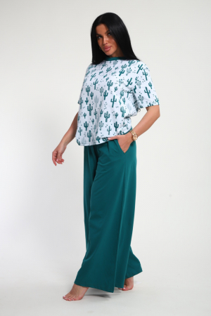 Женский костюм 29029 / изумрудный