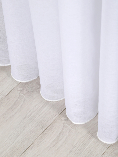 Тюль под лен арт. TPL / Белый