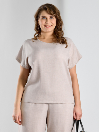Женская блузка "Женский каприз-3" / бежевый