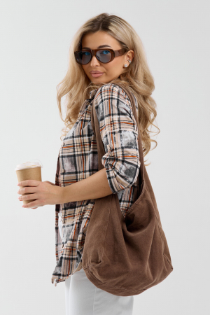 Женская рубашка 36989 / оранжевый