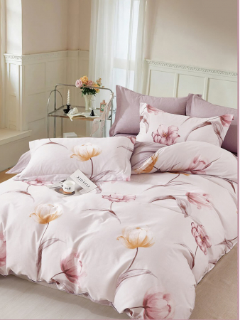 Постельное белье сатин Элит (молния) / Тюльпаны