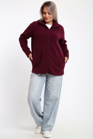 Женская толстовка на молнии 734 / Ежевика