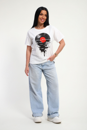 Женская футболка 85664 / белый