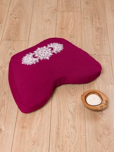 Подушка для йоги "Трапеция релакс" / бордо