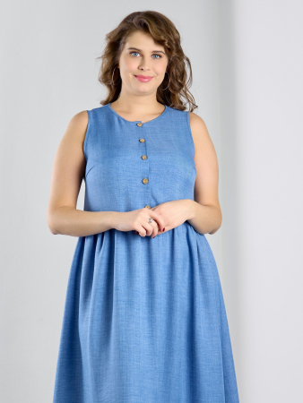 Женское платье "Женский каприз-1" / синий