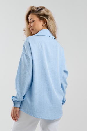 Женская рубашка 36987 / голубой