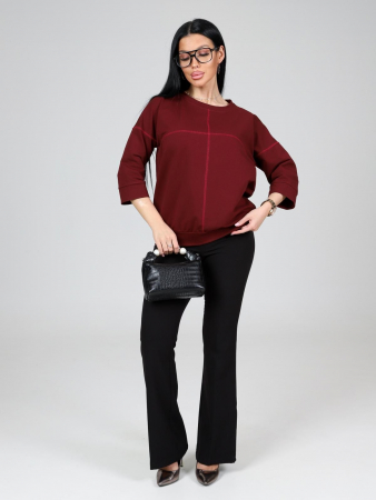 Женский свитшот Николет / бордовый