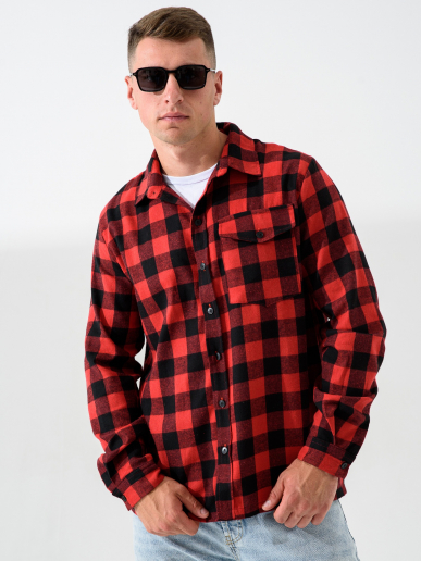 Мужская сорочка верхняя "Имидж" 2185-Ф / Красный