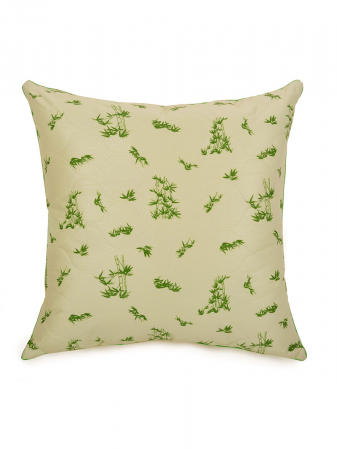 Подушка бамбук тик х/б  двухкамерная на молнии ПБ024