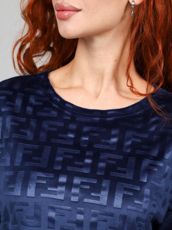 Женский костюм Вениса-Жаккард / синий