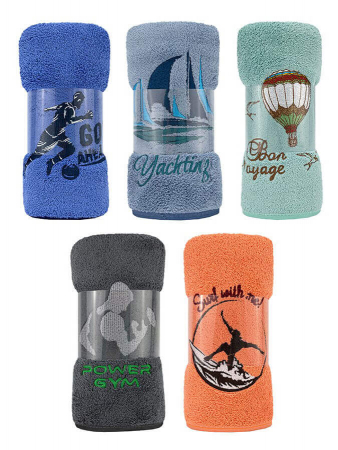 Полотенце микрофибра НВ Мэн м9021 / расцветки в ассортименте