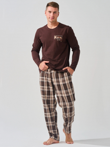 Мужская пижама "Мост" 2397-К/Ф / Коричневый
