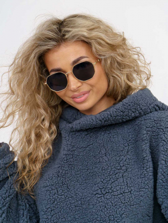 Женская толстовка мод.1770/1 (оверсайз) / Серый