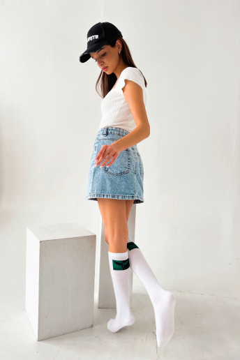 Детские гольфы Блэкдарк (набор 2 пары) / белый, черный