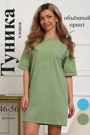 Женская туника 29533 / оливковый