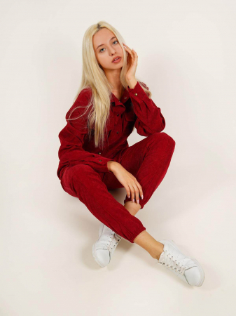 Женский костюм Свэн / бордовый