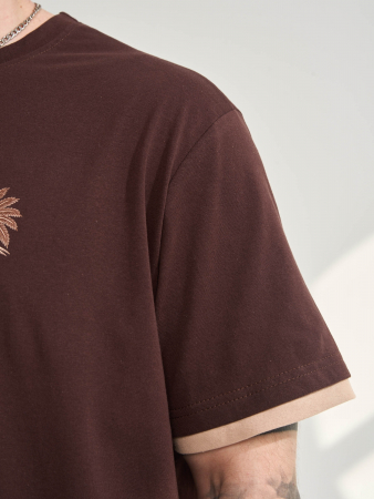 Мужской комплект "Пальма" (бриджи) 2456-К / Коричневый