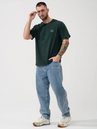 Мужская футболка "Горы зовут" 2438-К / Зеленый