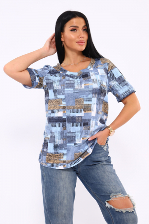 Женская футболка 35888 / голубой