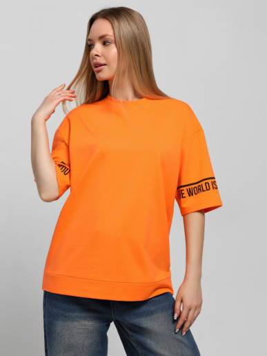 Женская футболка Терри-2 / оранжевая